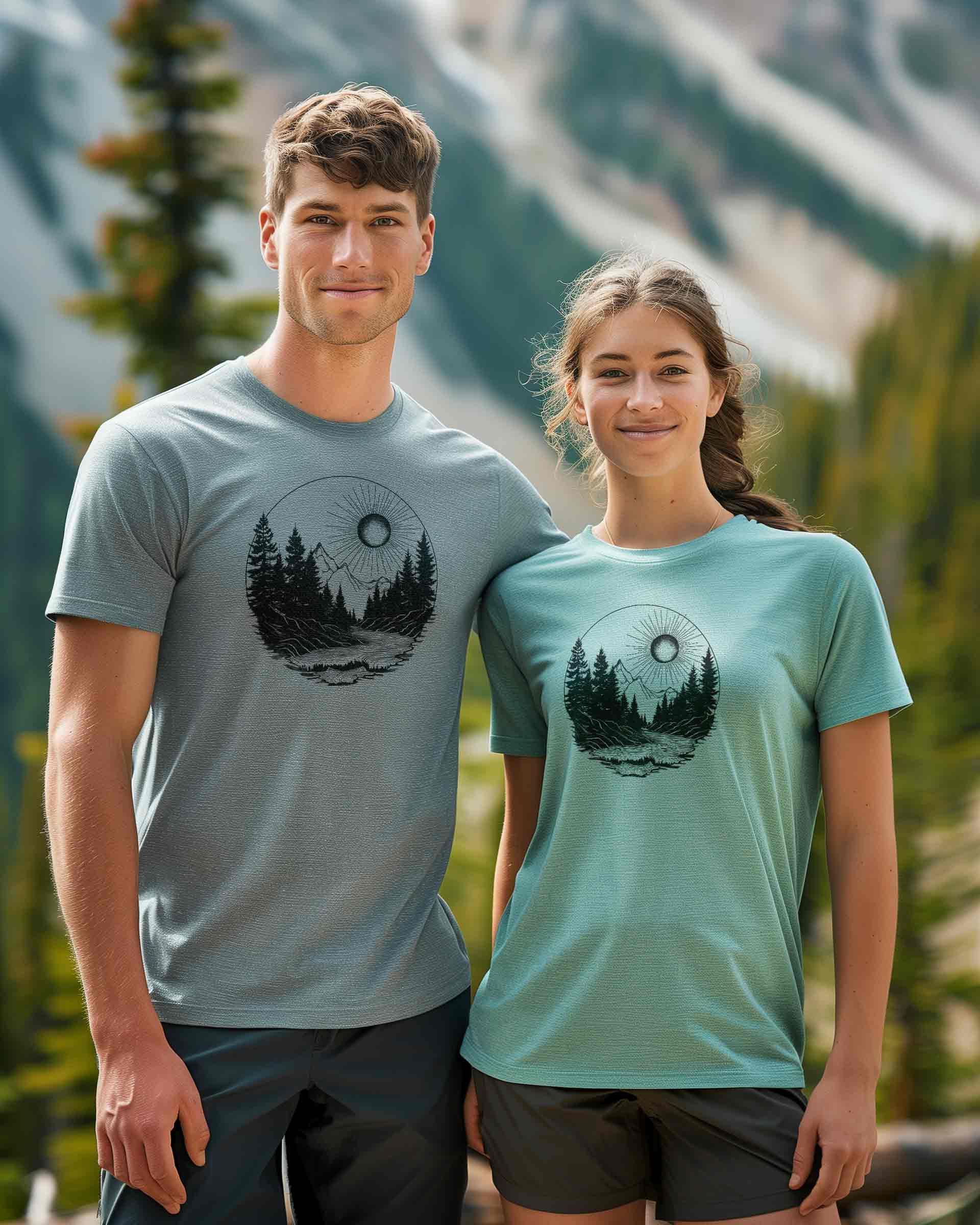 The Best View Hiking T-shirt Design Graphic by TrendyPointShop