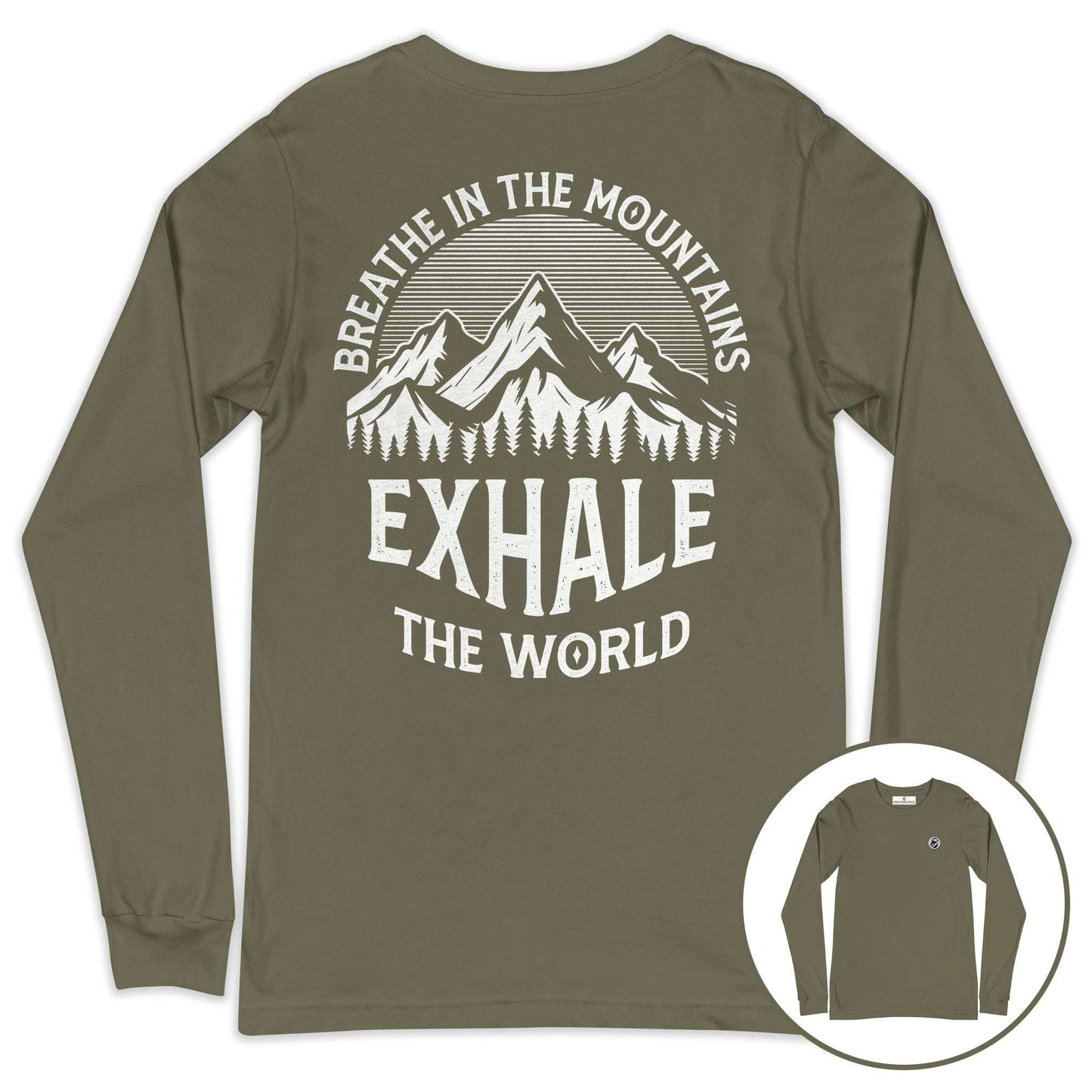 Breathe in the Mountains Long Sleeve Tee