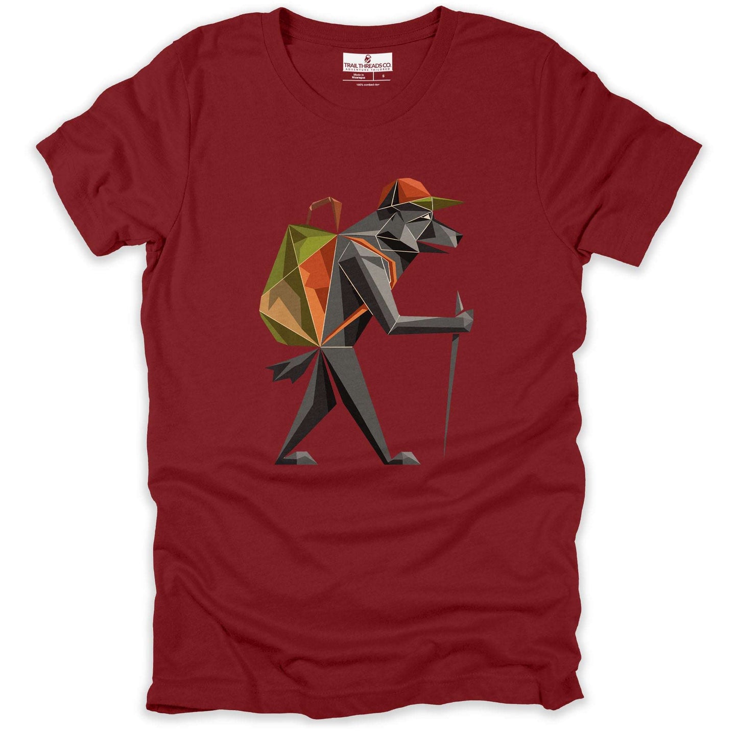 Geometric Wolf Explorer T-shirt