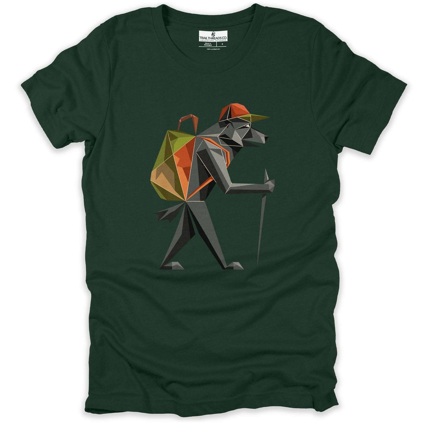 Geometric Wolf Explorer T-shirt