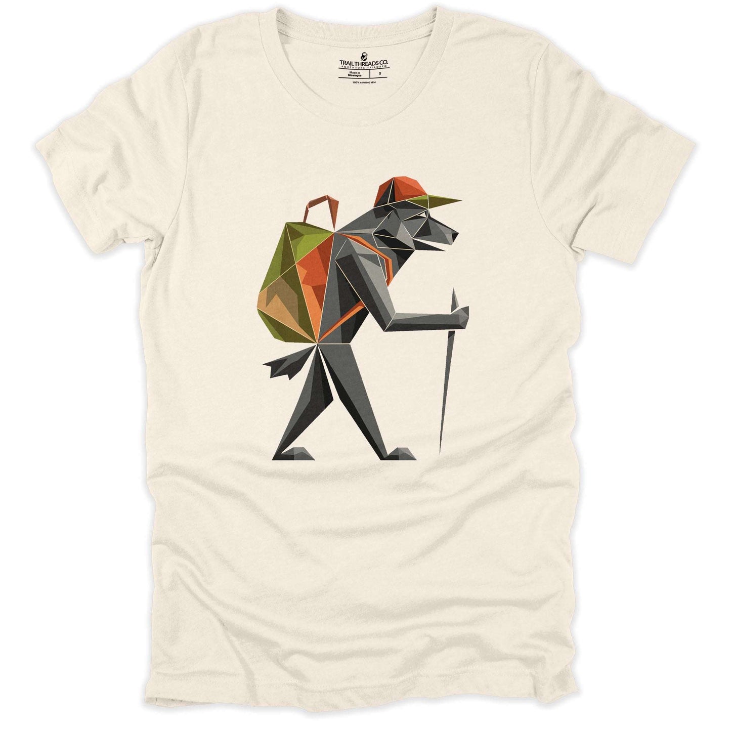 Geometric Wolf Explorer T-shirt