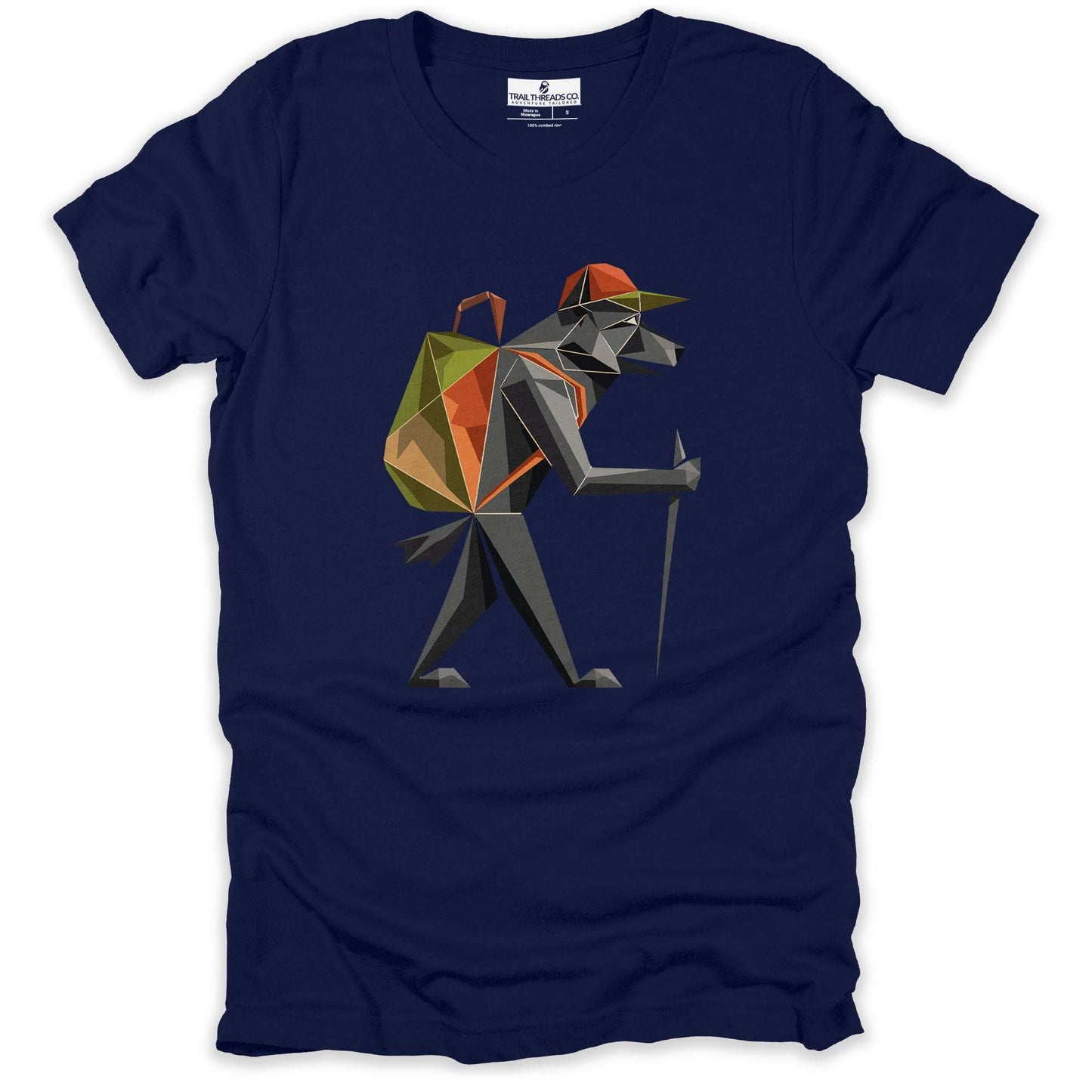 Geometric Wolf Explorer T-shirt