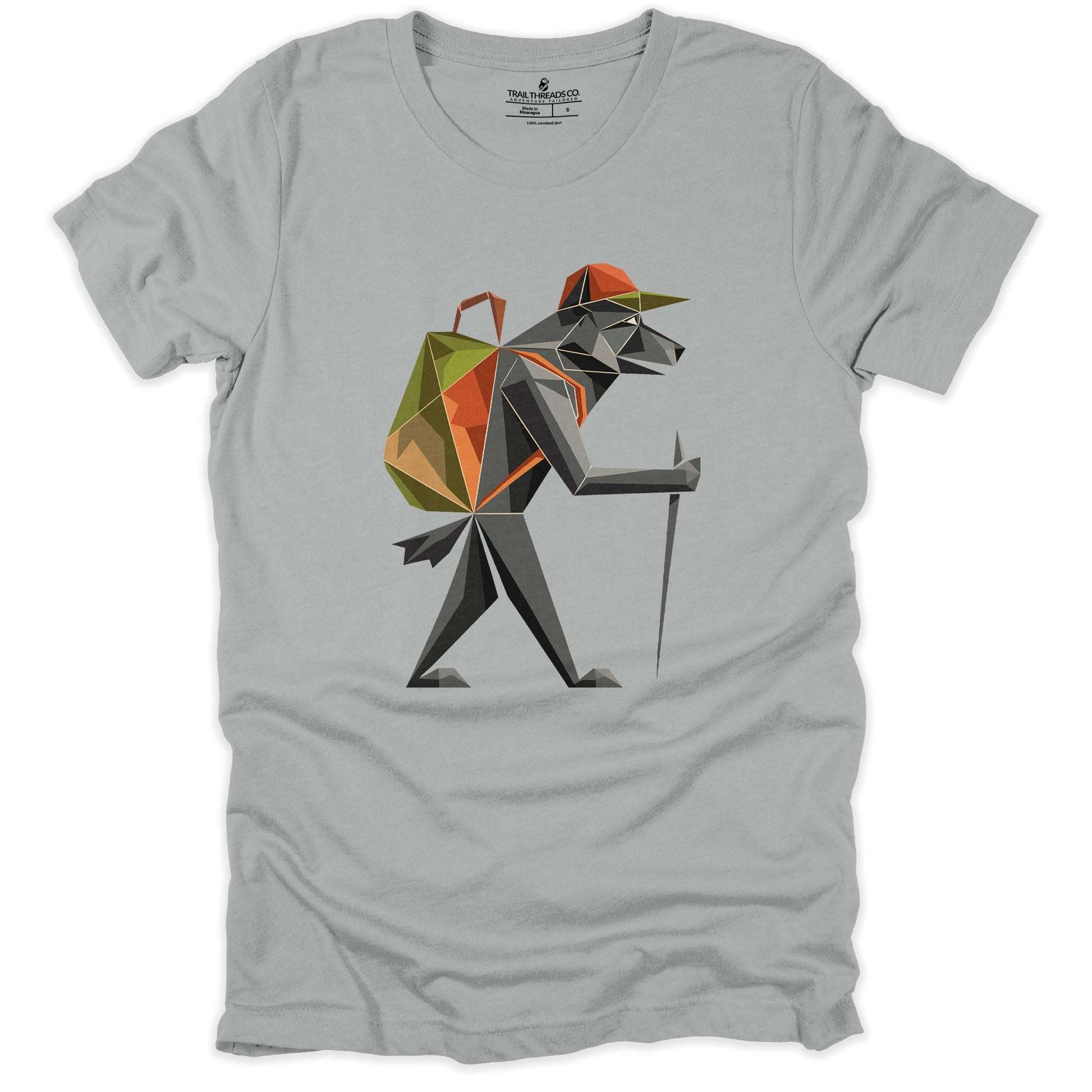 Geometric Wolf Explorer T-shirt