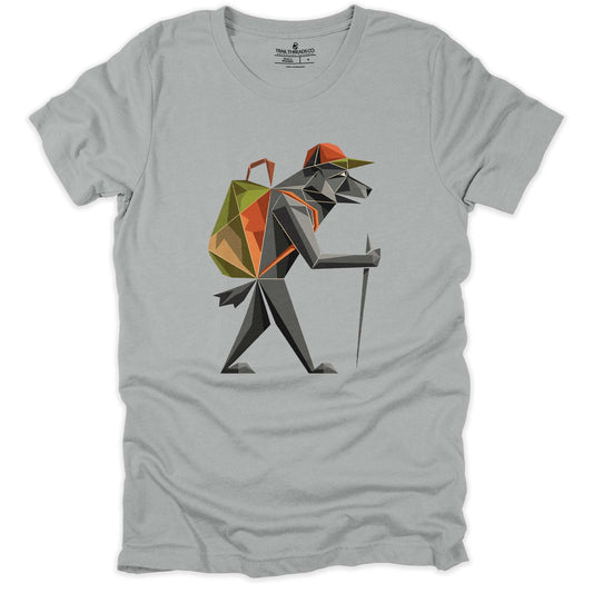 Geometric Wolf Explorer T-shirt