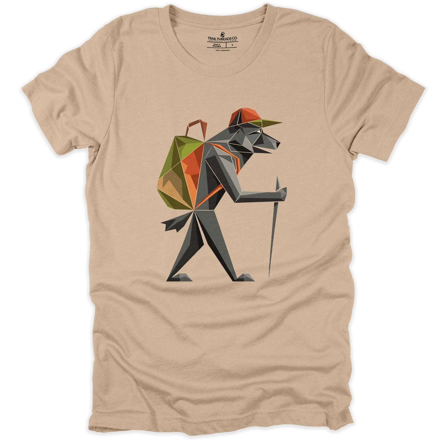 Geometric Wolf Explorer T-shirt