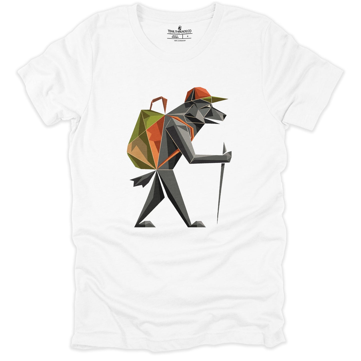 Geometric Wolf Explorer T-shirt