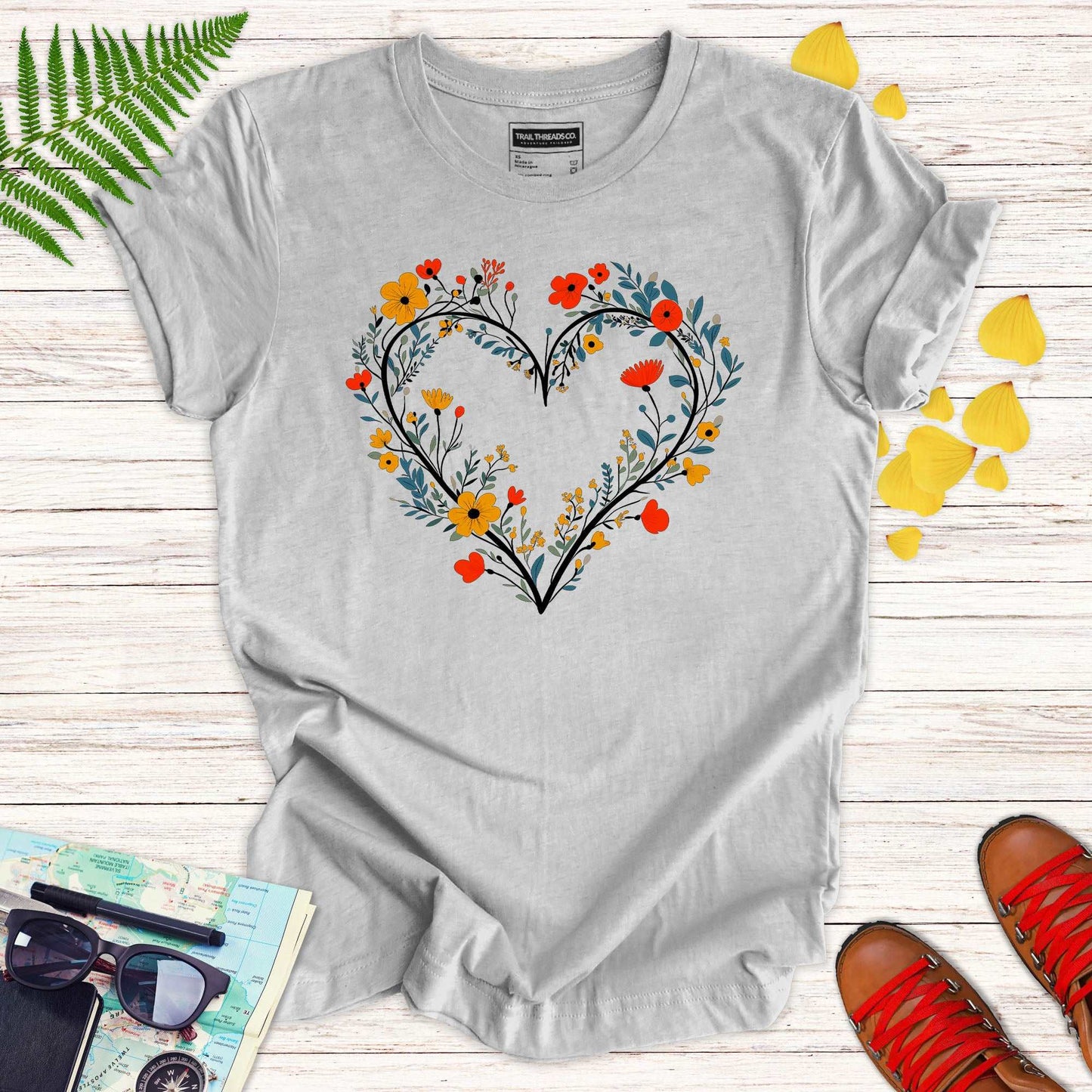 Floral Heart T-shirt