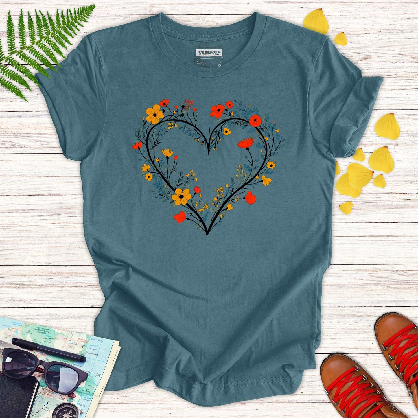 Floral Heart T-shirt