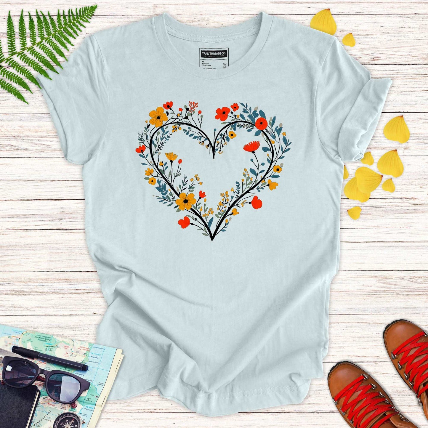 Floral Heart T-shirt