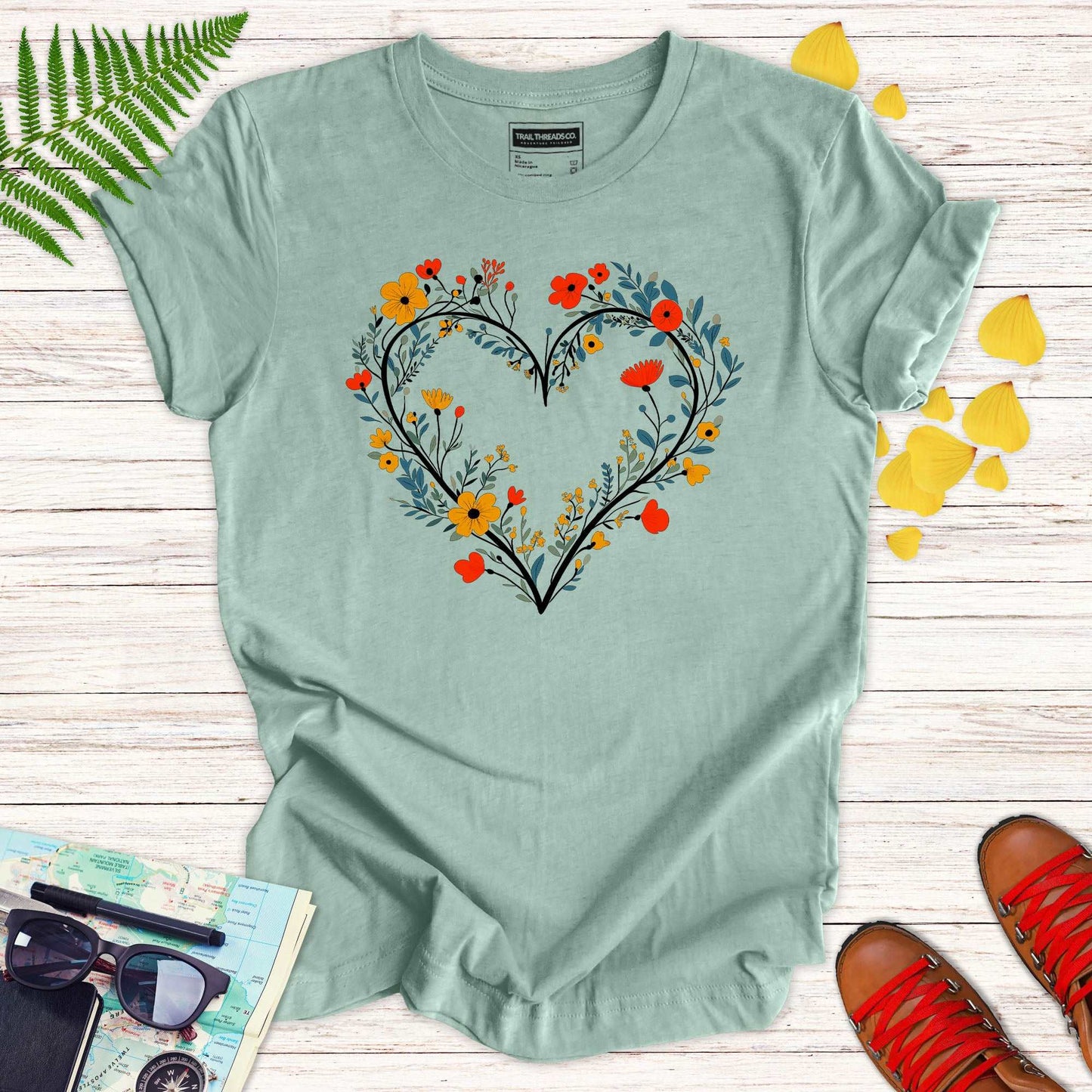 Floral Heart T-shirt