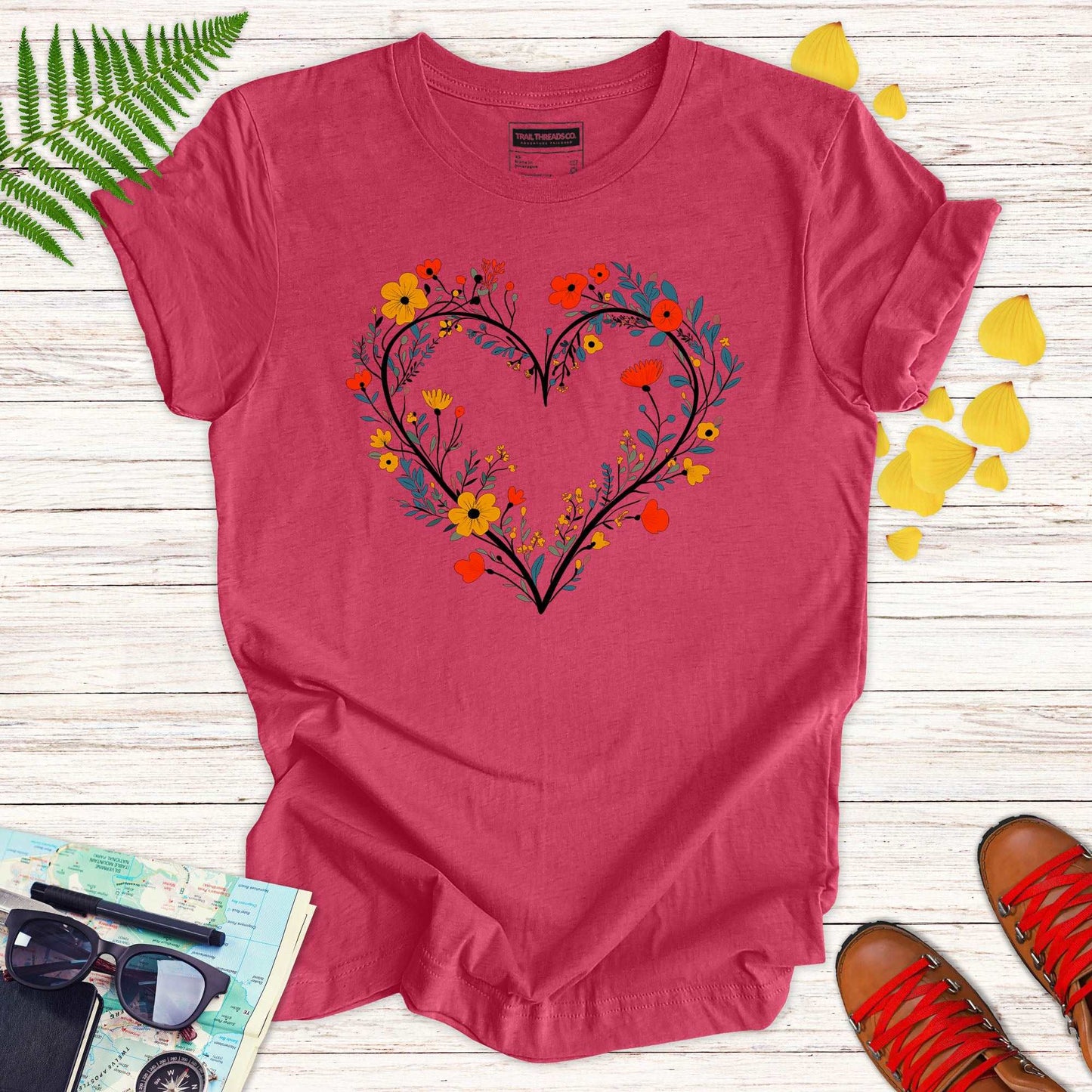 Floral Heart T-shirt