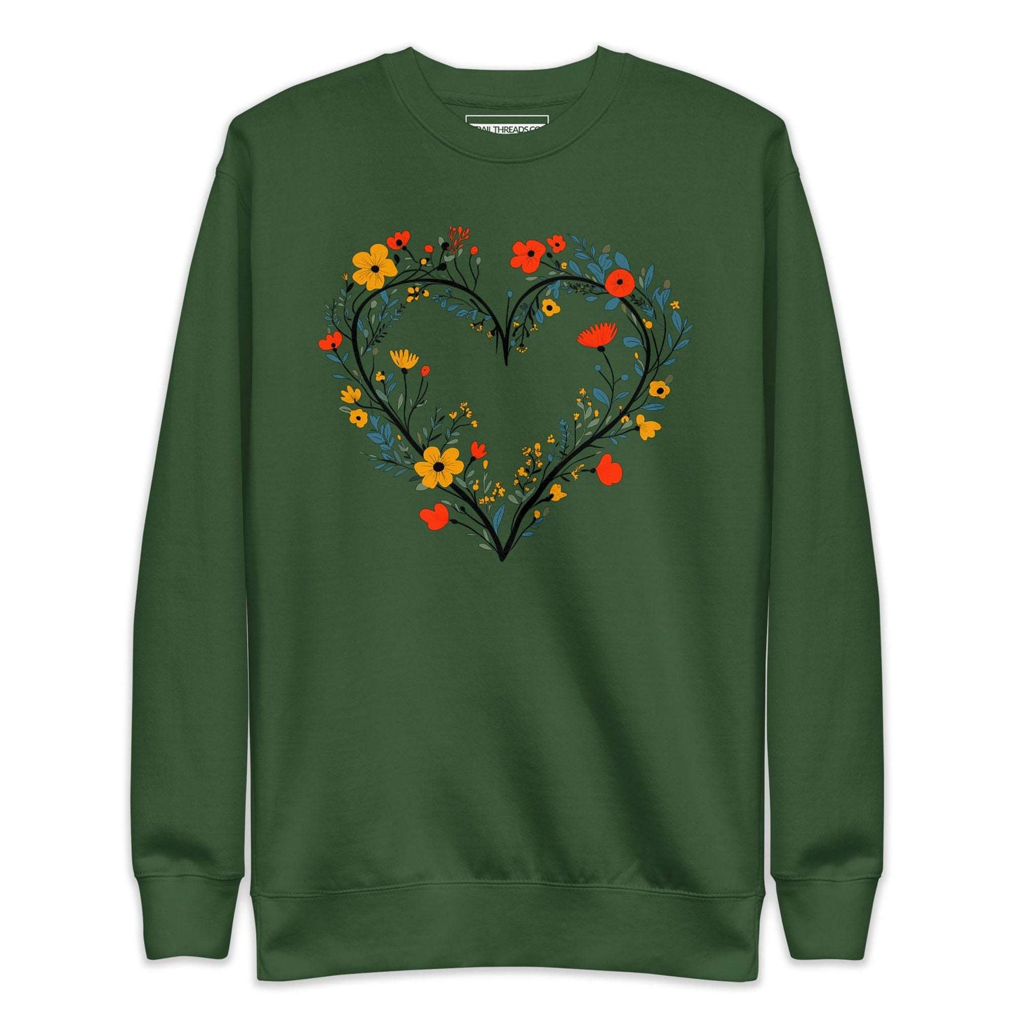 Floral Heart Sweatshirt