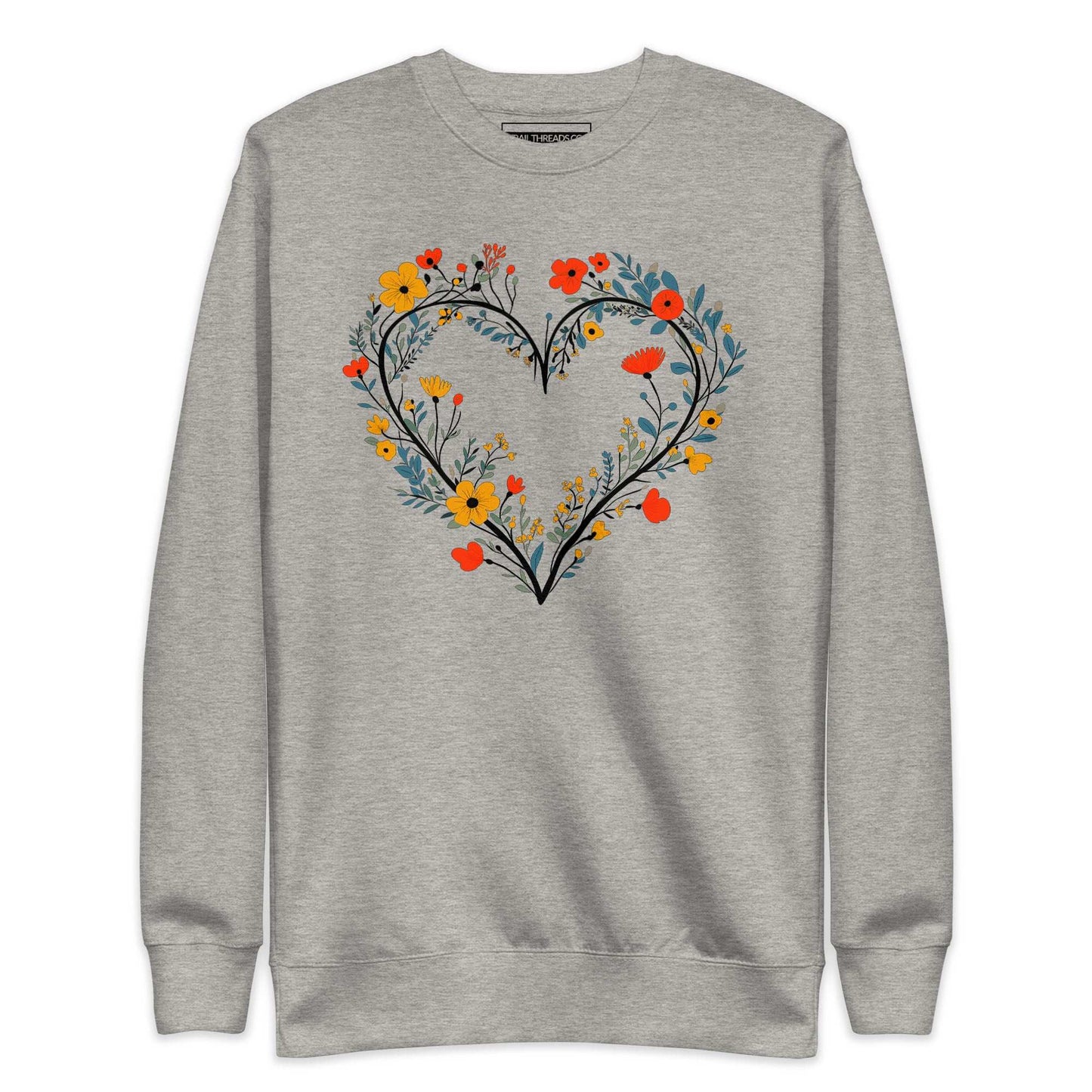 Floral Heart Sweatshirt