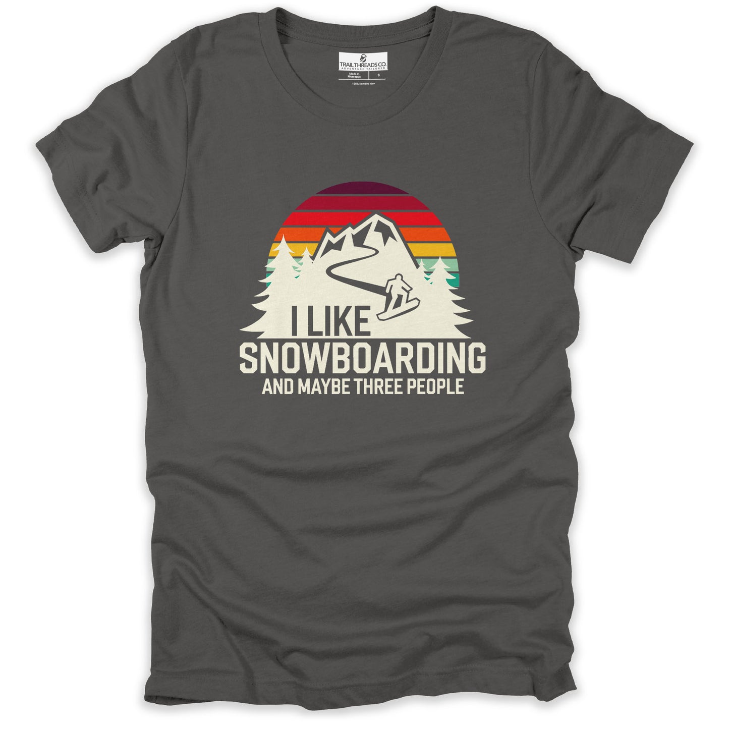 I like Snowboarding T-shirt