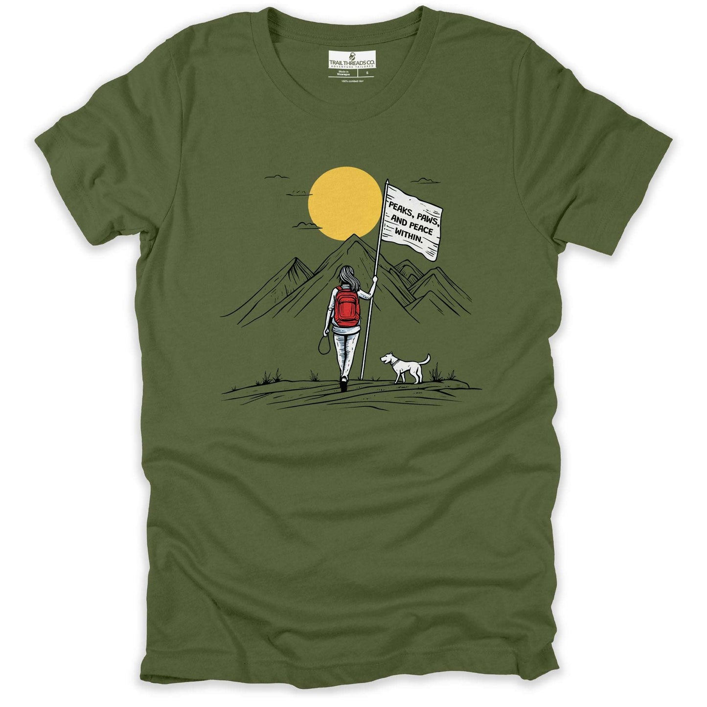 Peaks, Paws, and Peace Adventure T-shirt