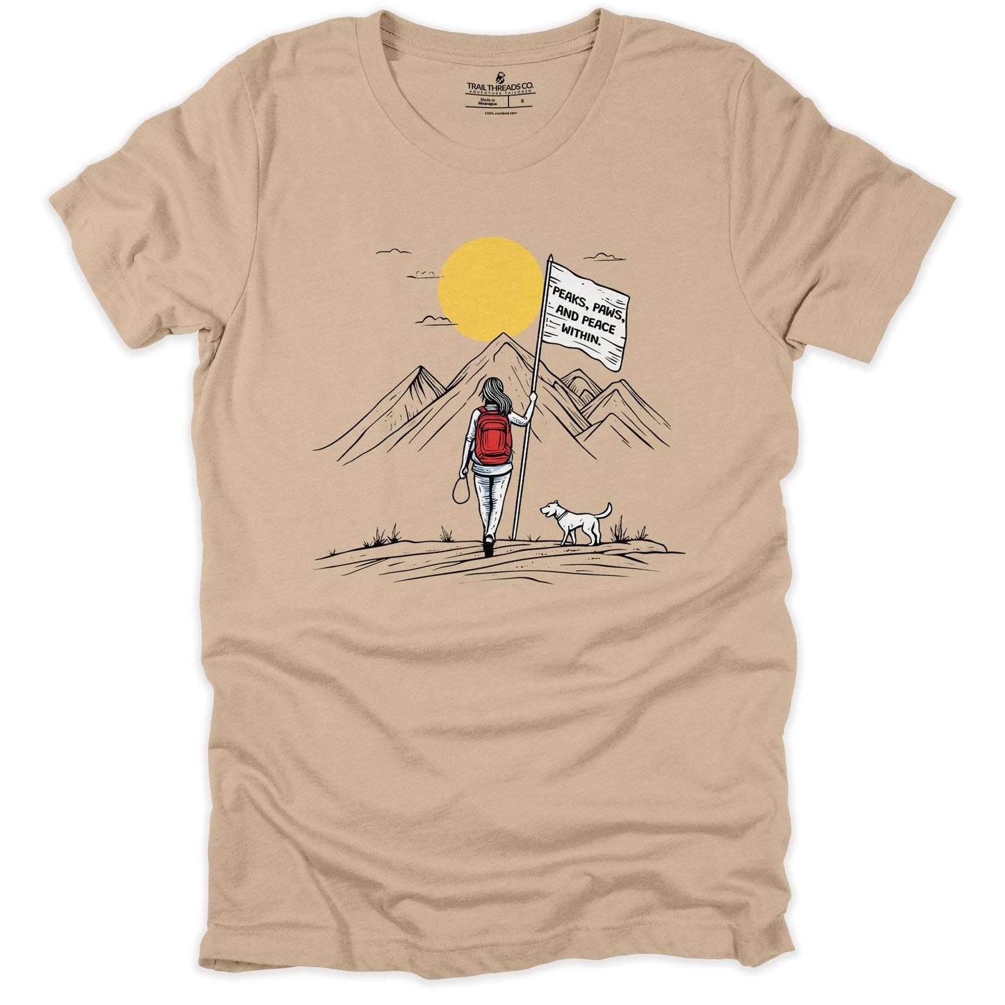 Peaks, Paws, and Peace Adventure T-shirt