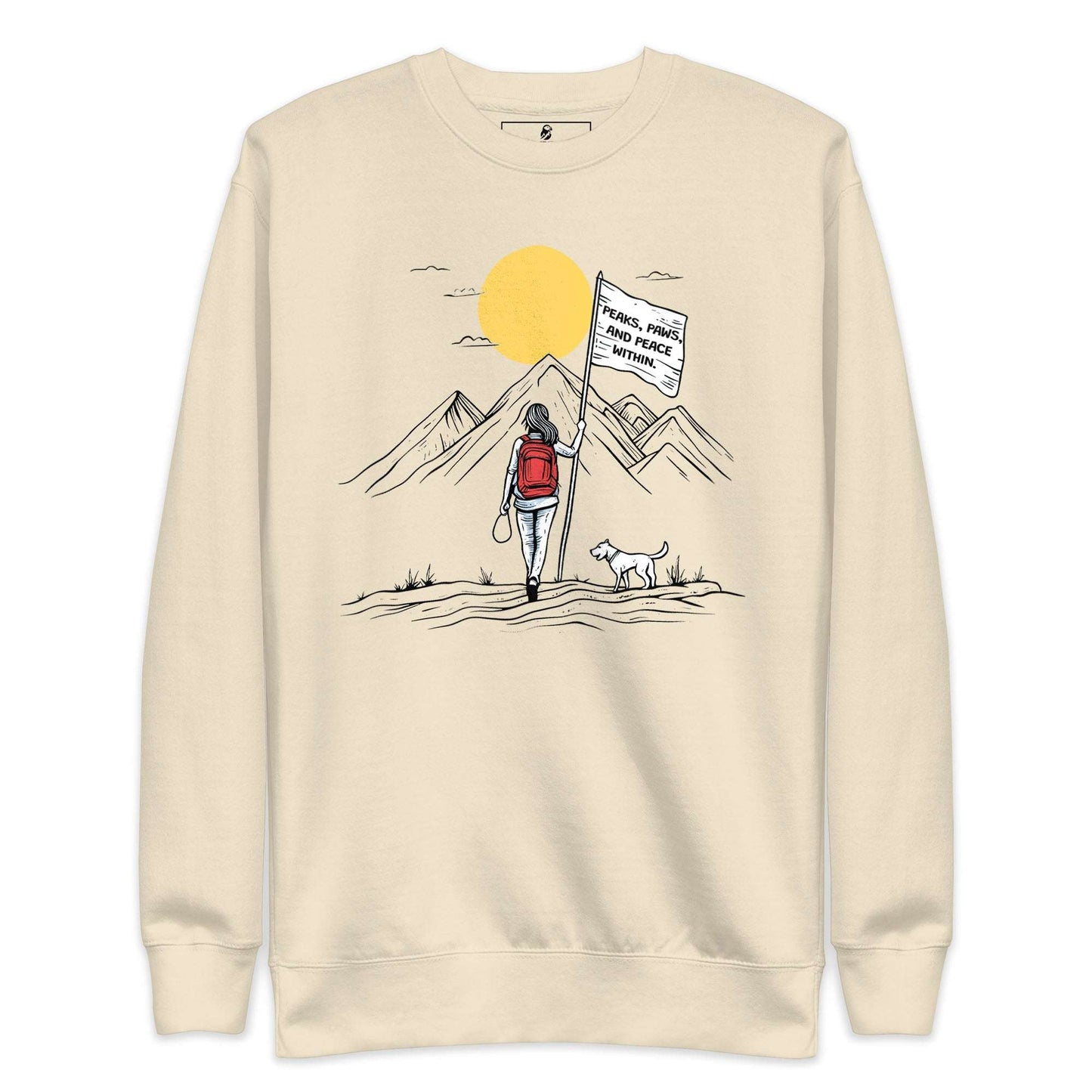 Peaks, Paws, and Peace Adventure Sweatshirt