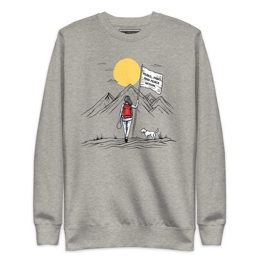 Peaks, Paws, and Peace Adventure Sweatshirt