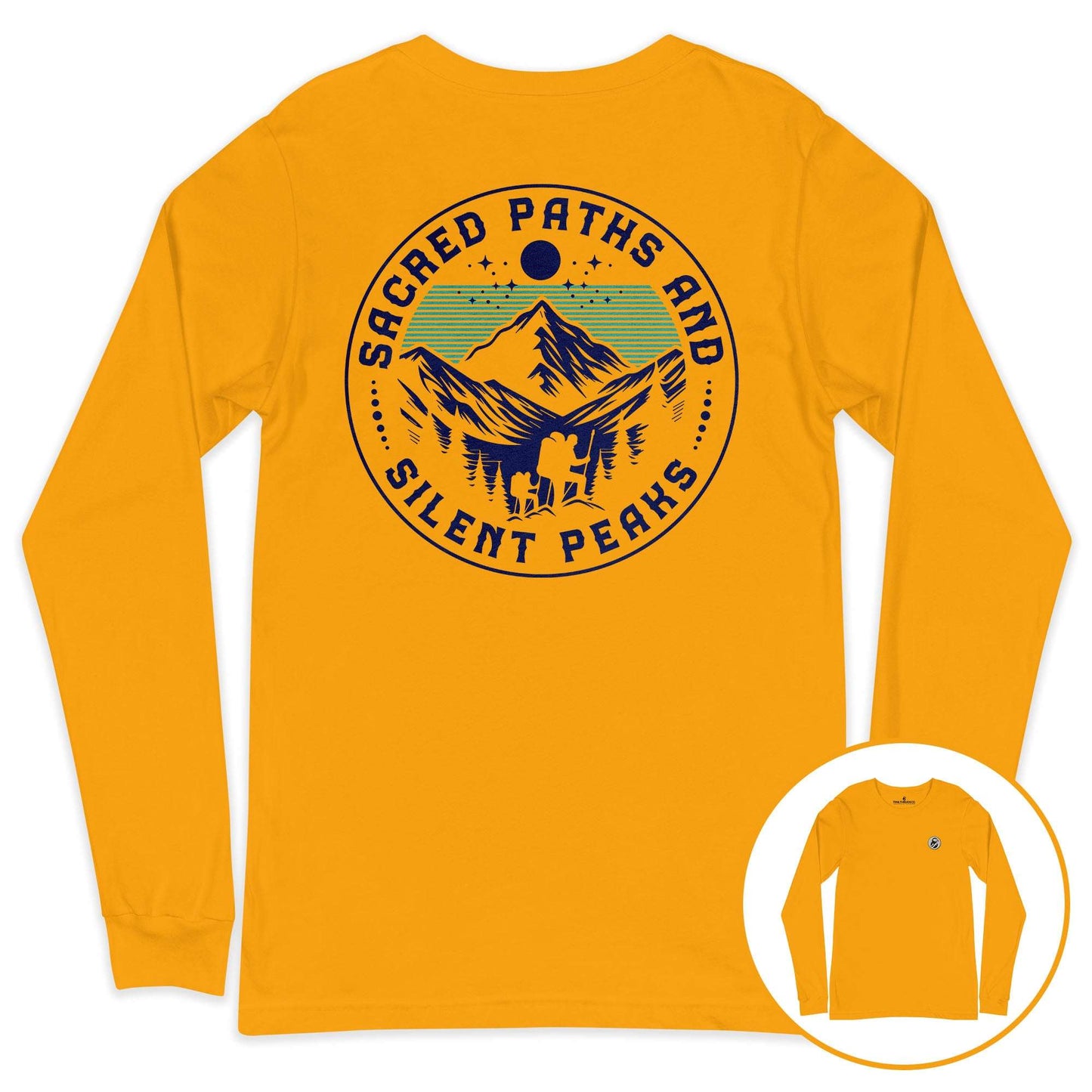 Sacred Paths, Silent Peaks Long Sleeve Tee