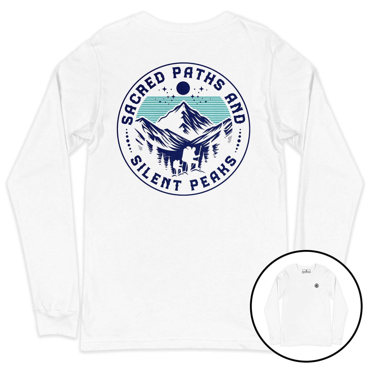 Sacred Paths, Silent Peaks Long Sleeve Tee