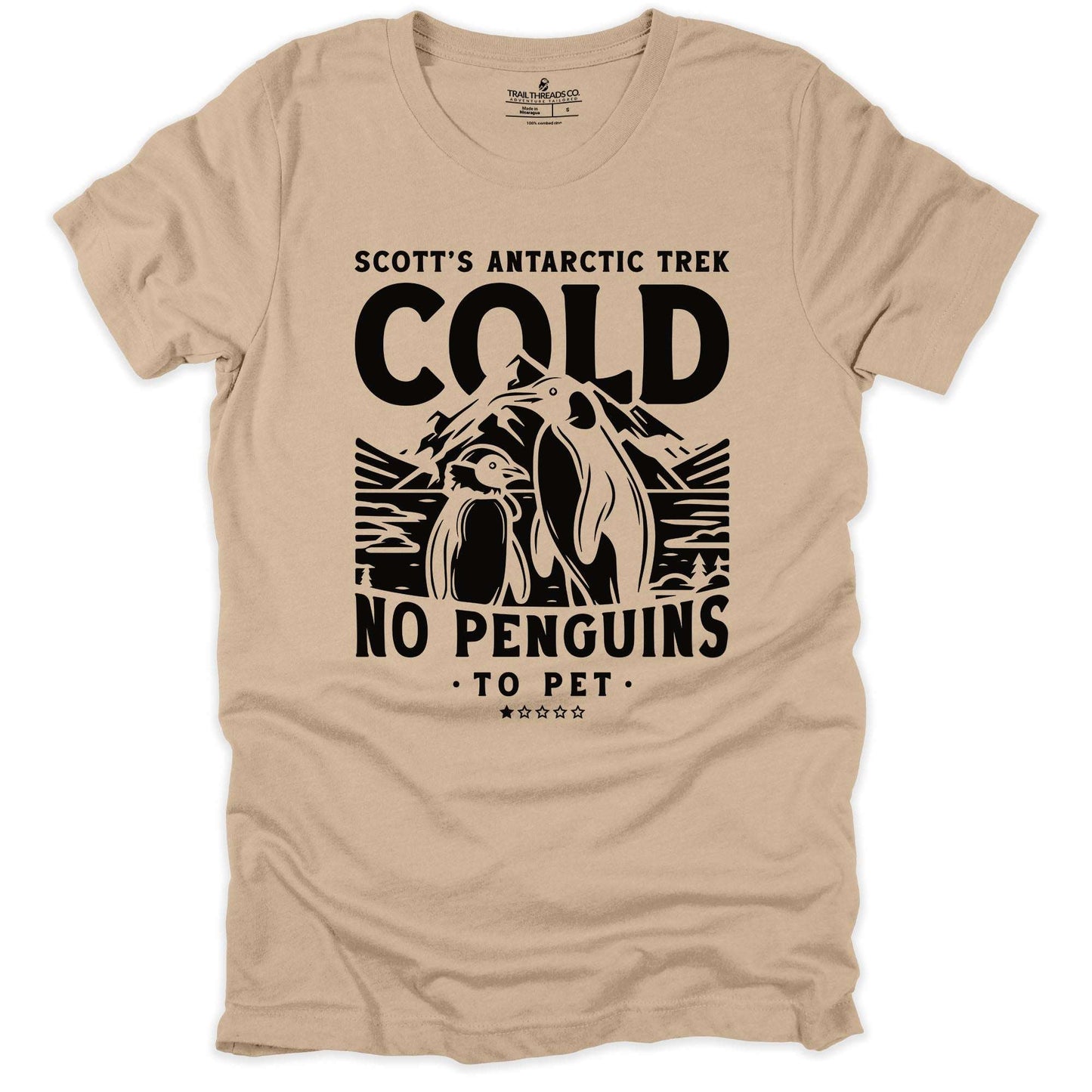 Scott’s Antarctic Trek: No Penguins to Pet T-Shirt