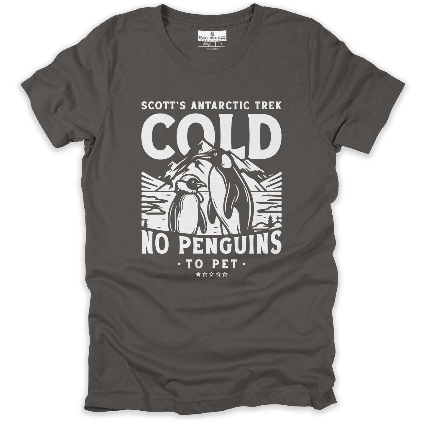 Scott’s Antarctic Trek: No Penguins to Pet T-Shirt