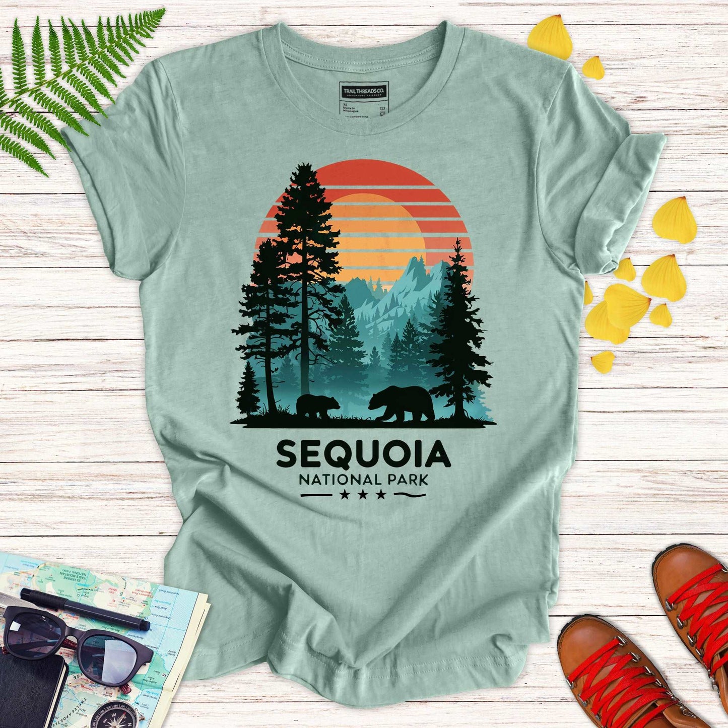 Sequoia National Park Bear Family T-shirt