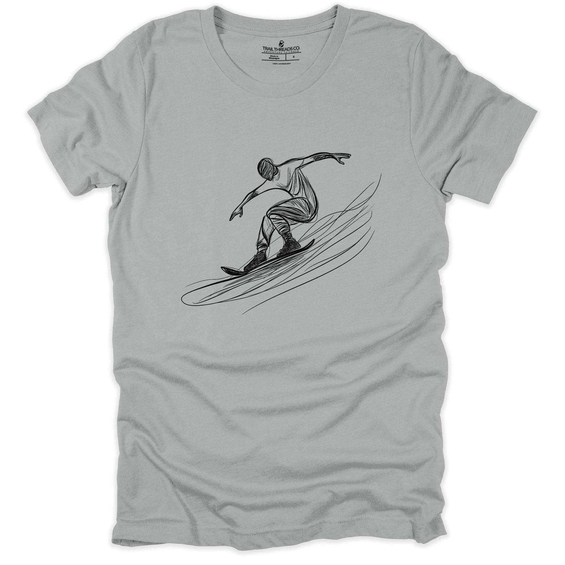 Snowboarder Edge Glide T-shirt