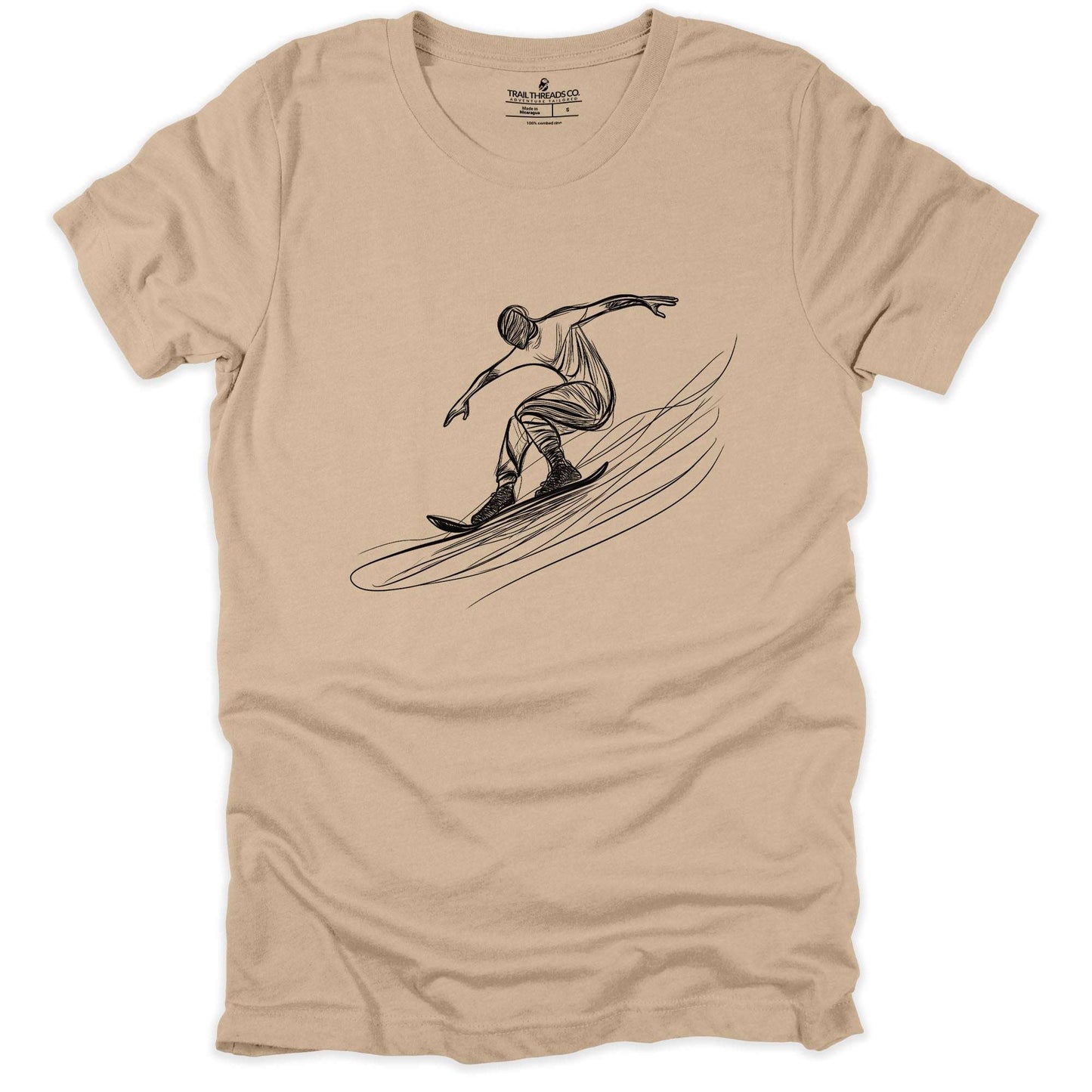 Snowboarder Edge Glide T-shirt