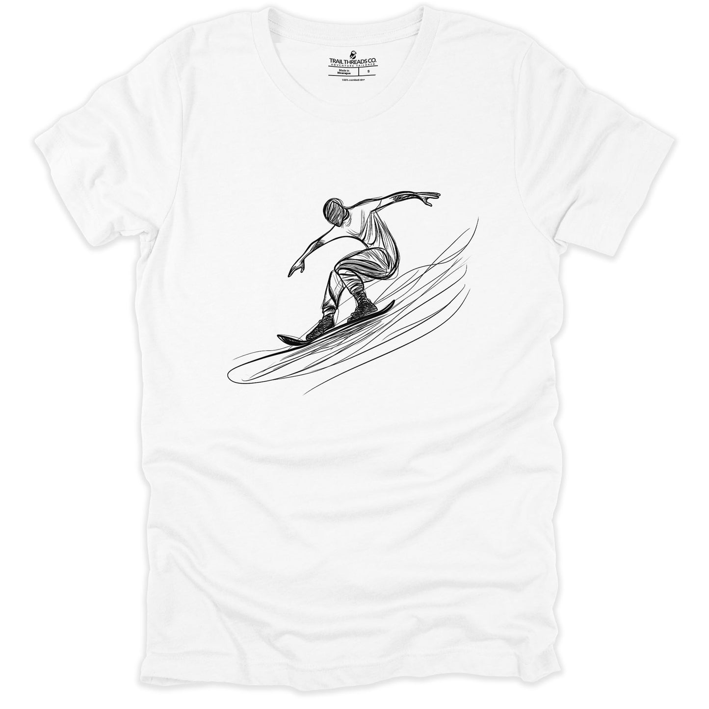 Snowboarder Edge Glide T-shirt