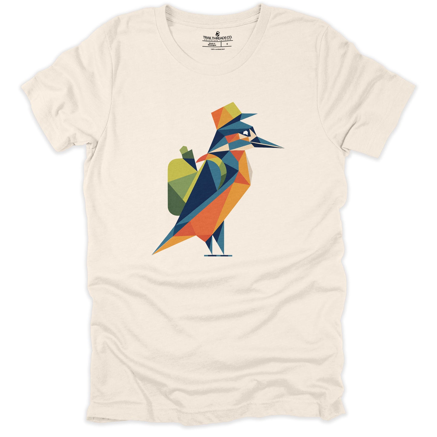 Geometric Kingfisher T-shirt