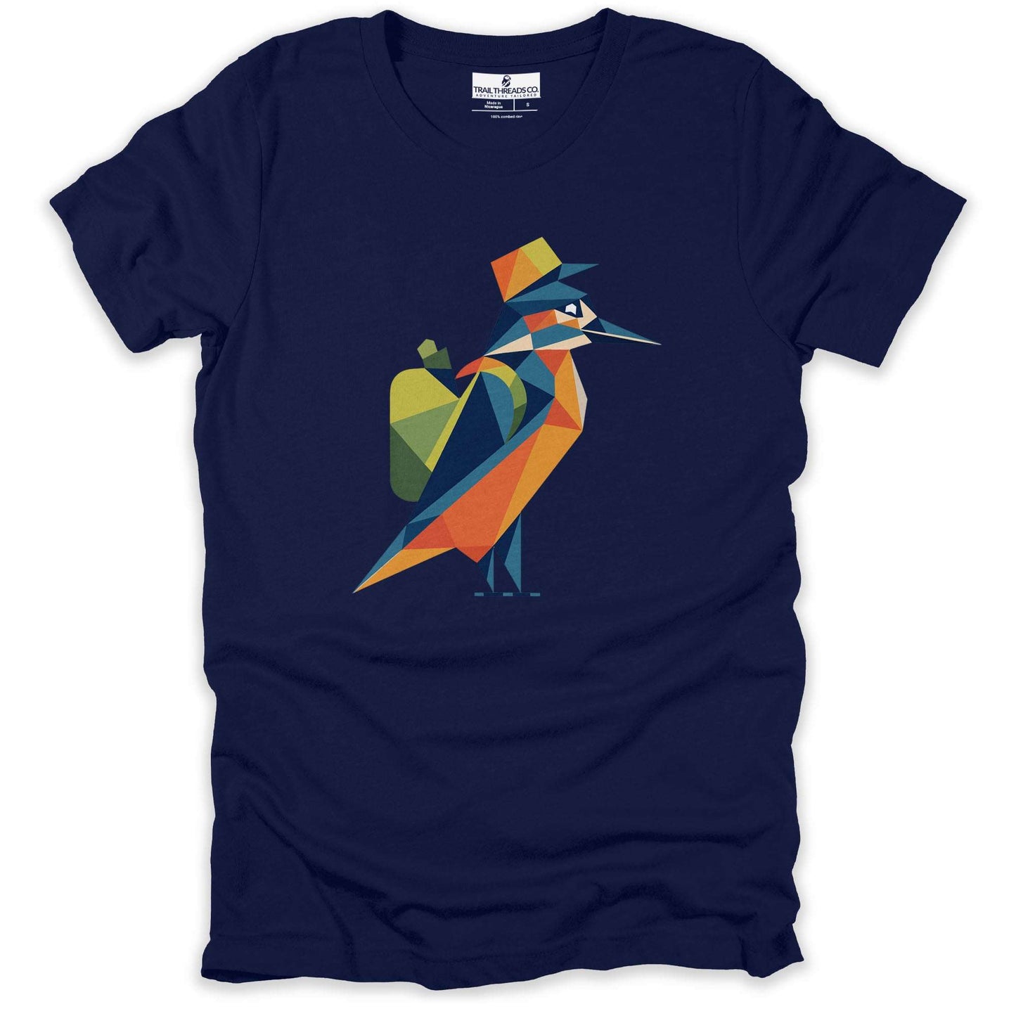 Geometric Kingfisher T-shirt