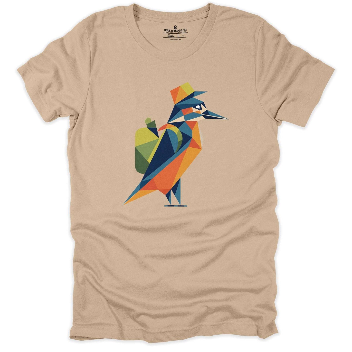 Geometric Kingfisher T-shirt