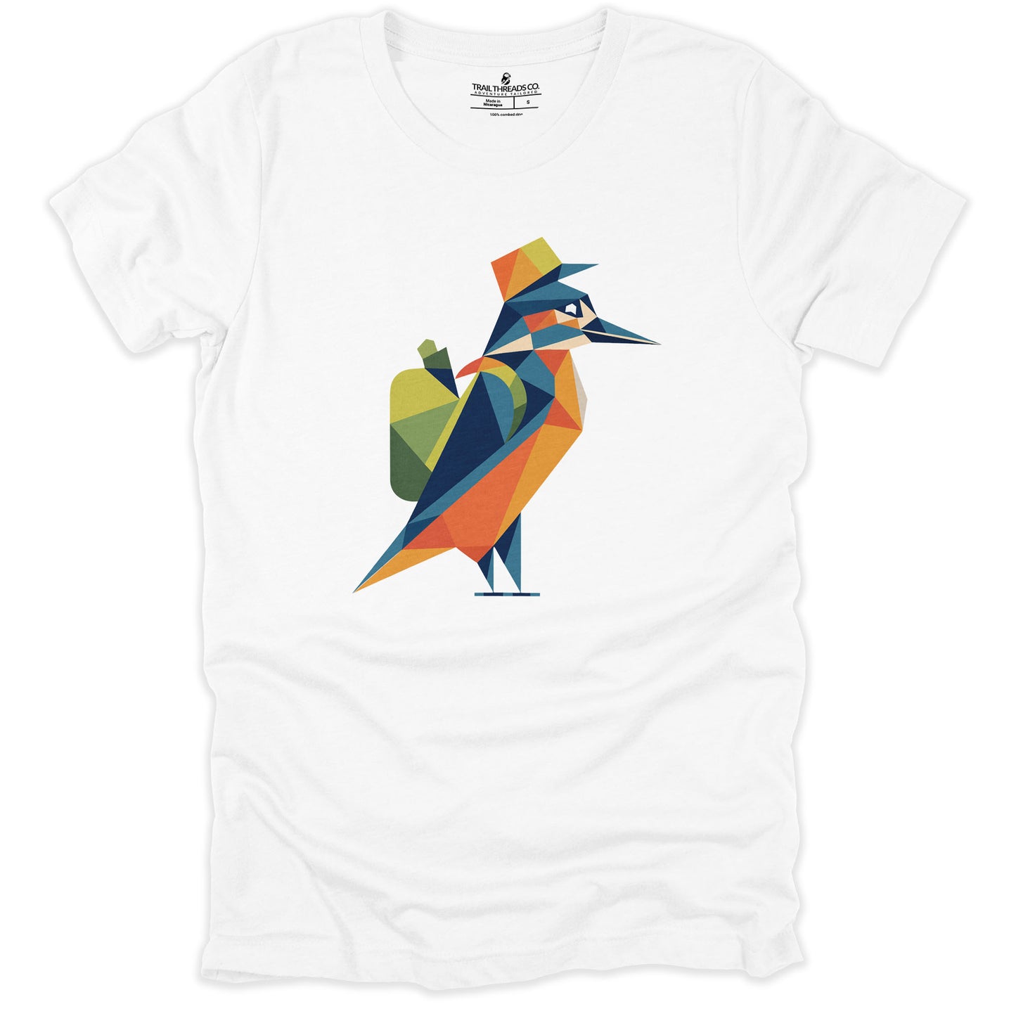 Geometric Kingfisher T-shirt