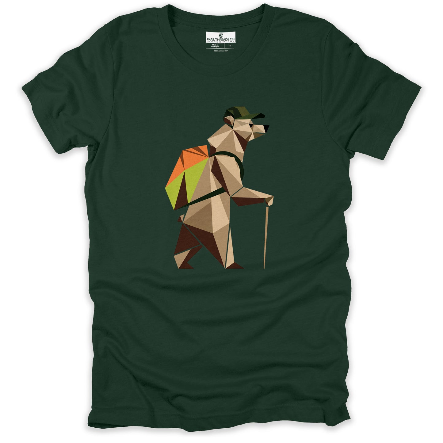 Geometric Explorer Bear T-shirt