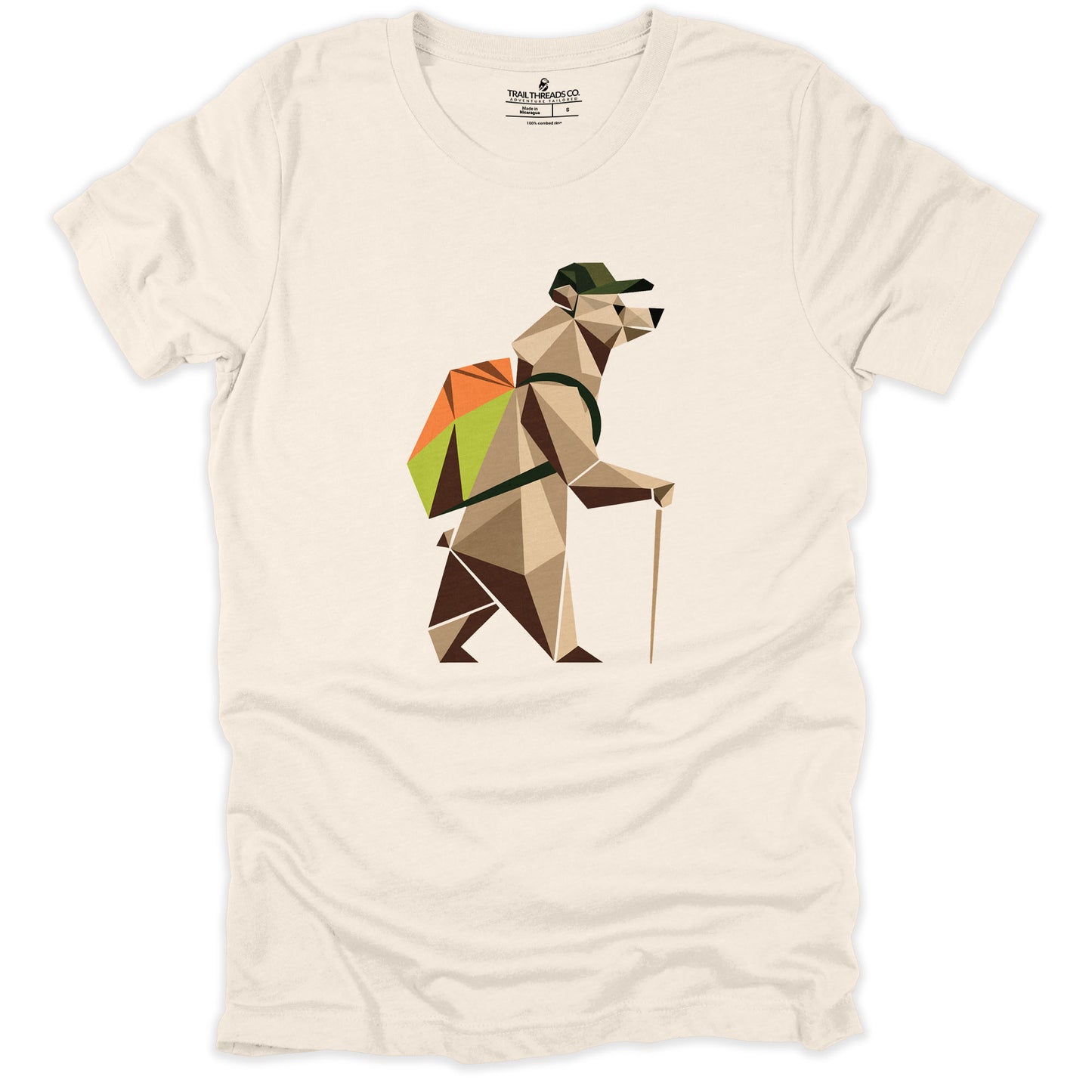 Geometric Explorer Bear T-shirt