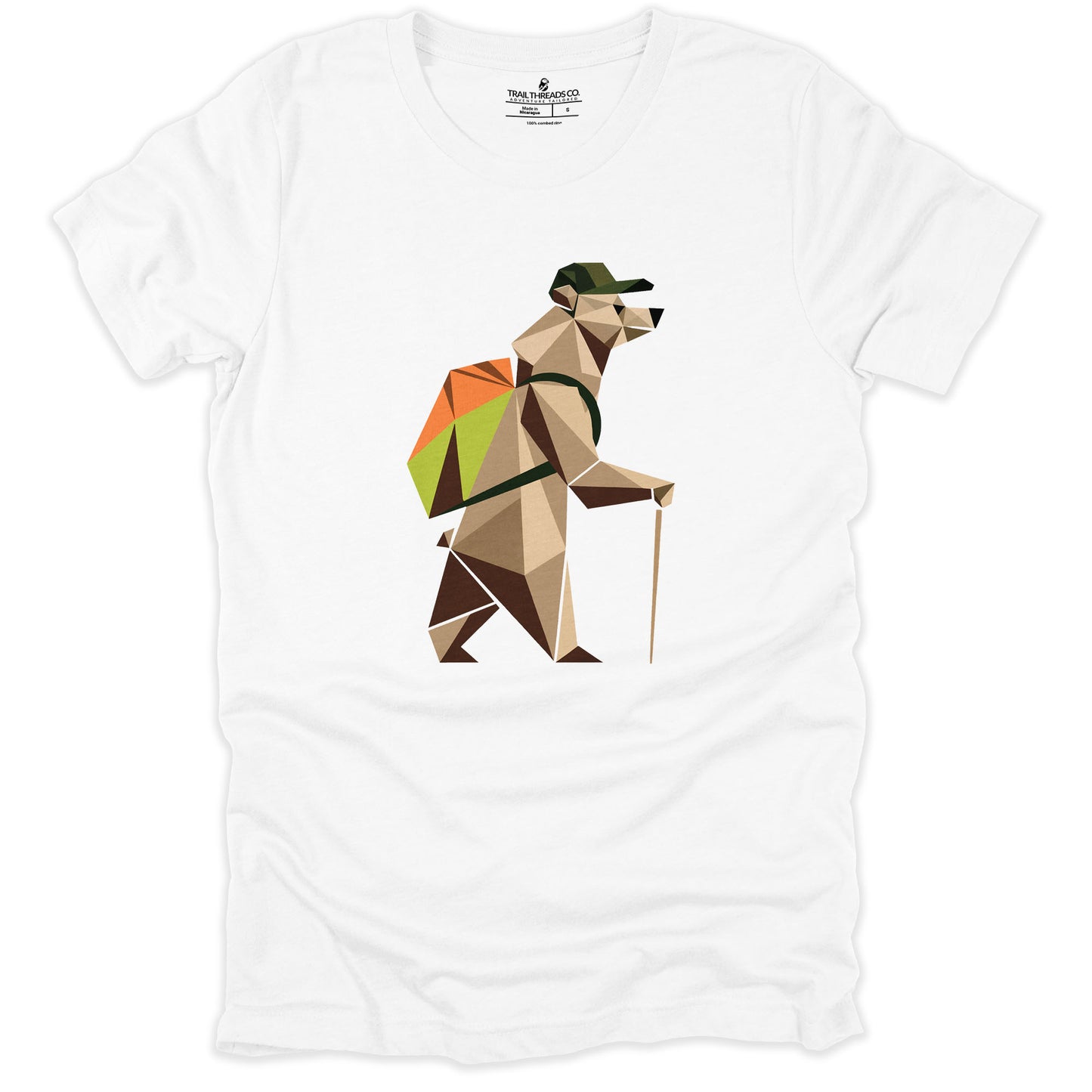 Geometric Explorer Bear T-shirt