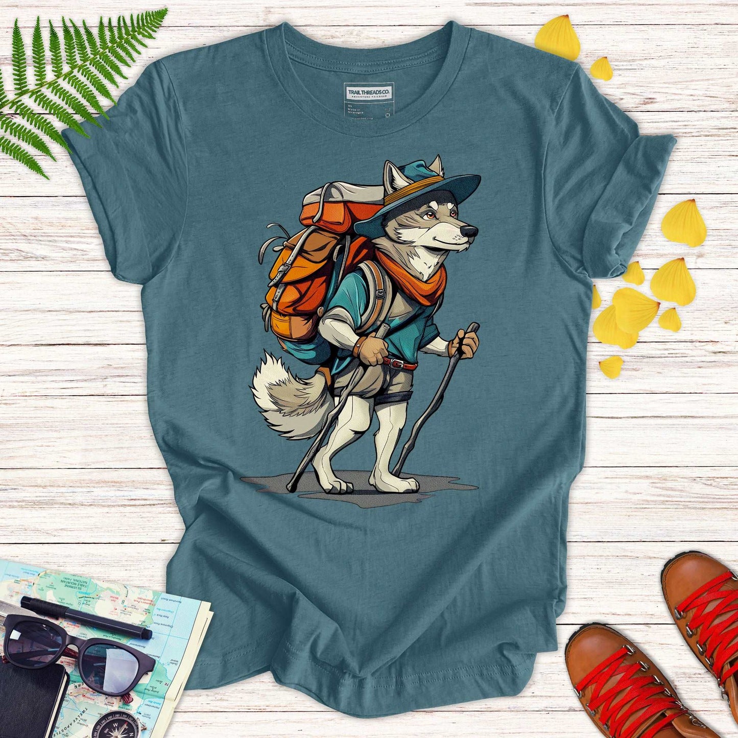 Trailblazer Wolf T-shirt - Trail Threads Co. Limited