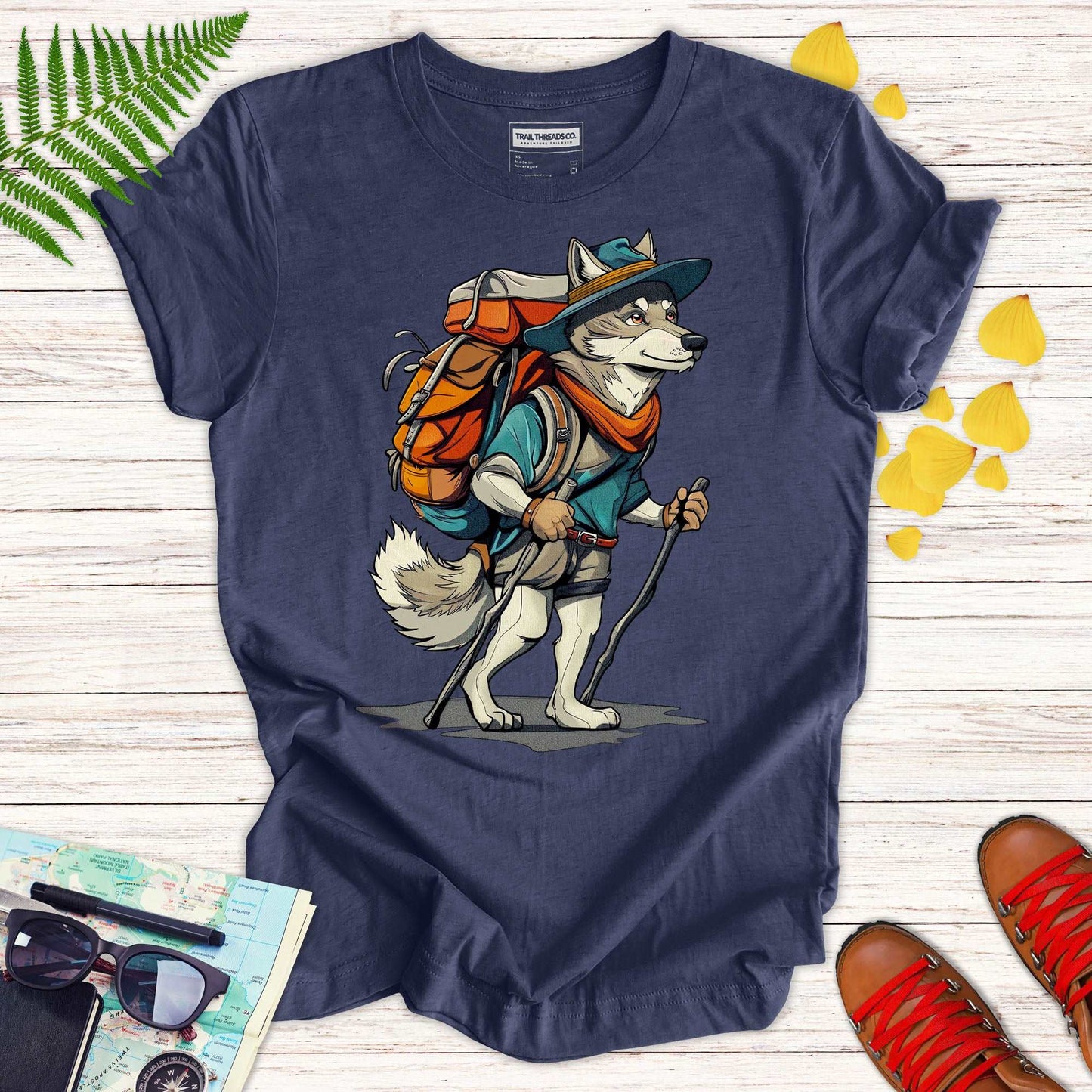 Trailblazer Wolf T-shirt - Trail Threads Co. Limited