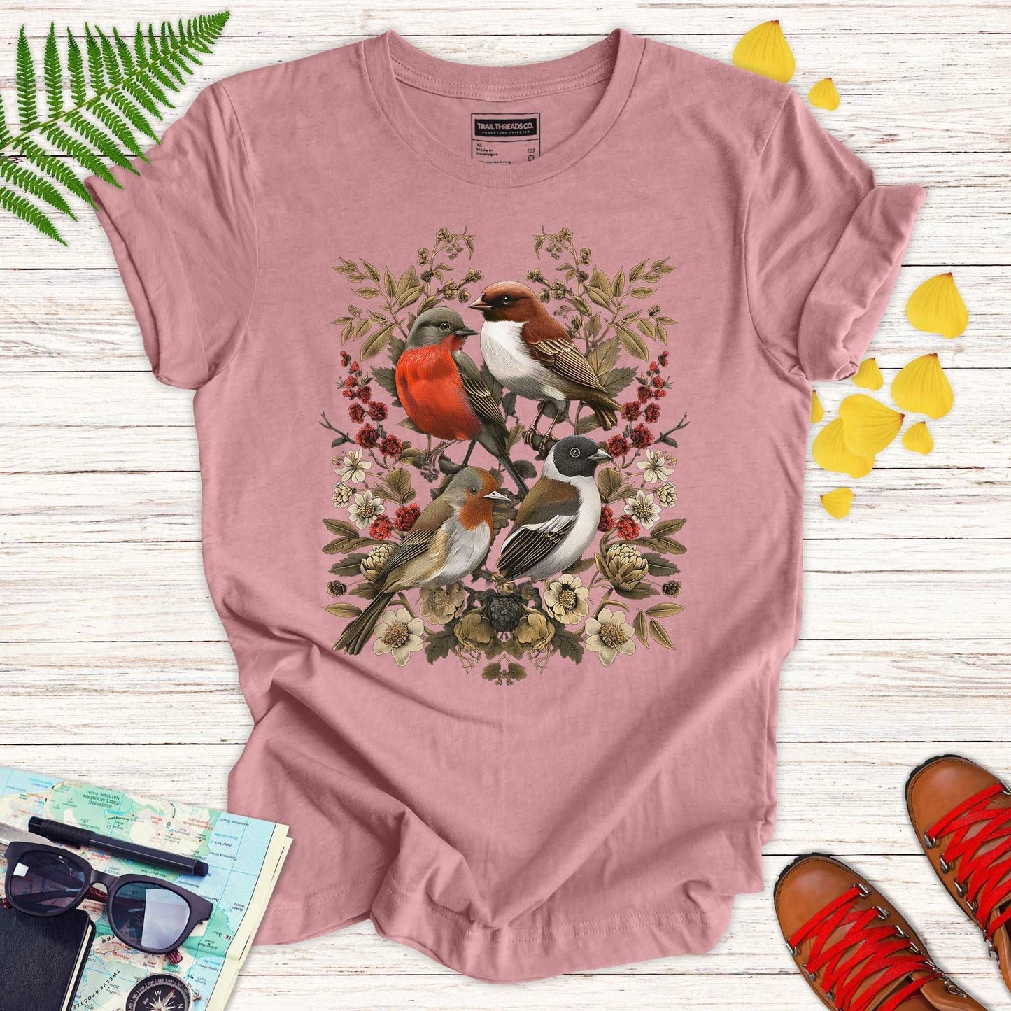 Botanical Birds T-shirt