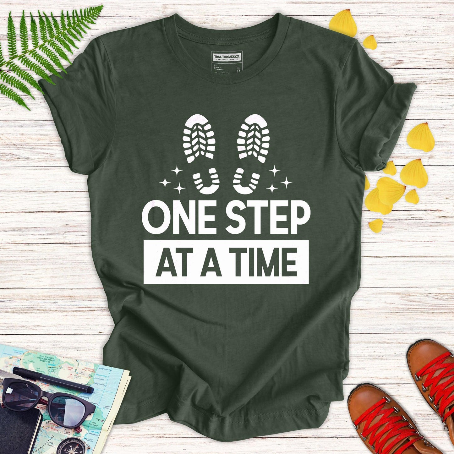 One Step at a Time T-shirt - Trail Threads Co. Limited