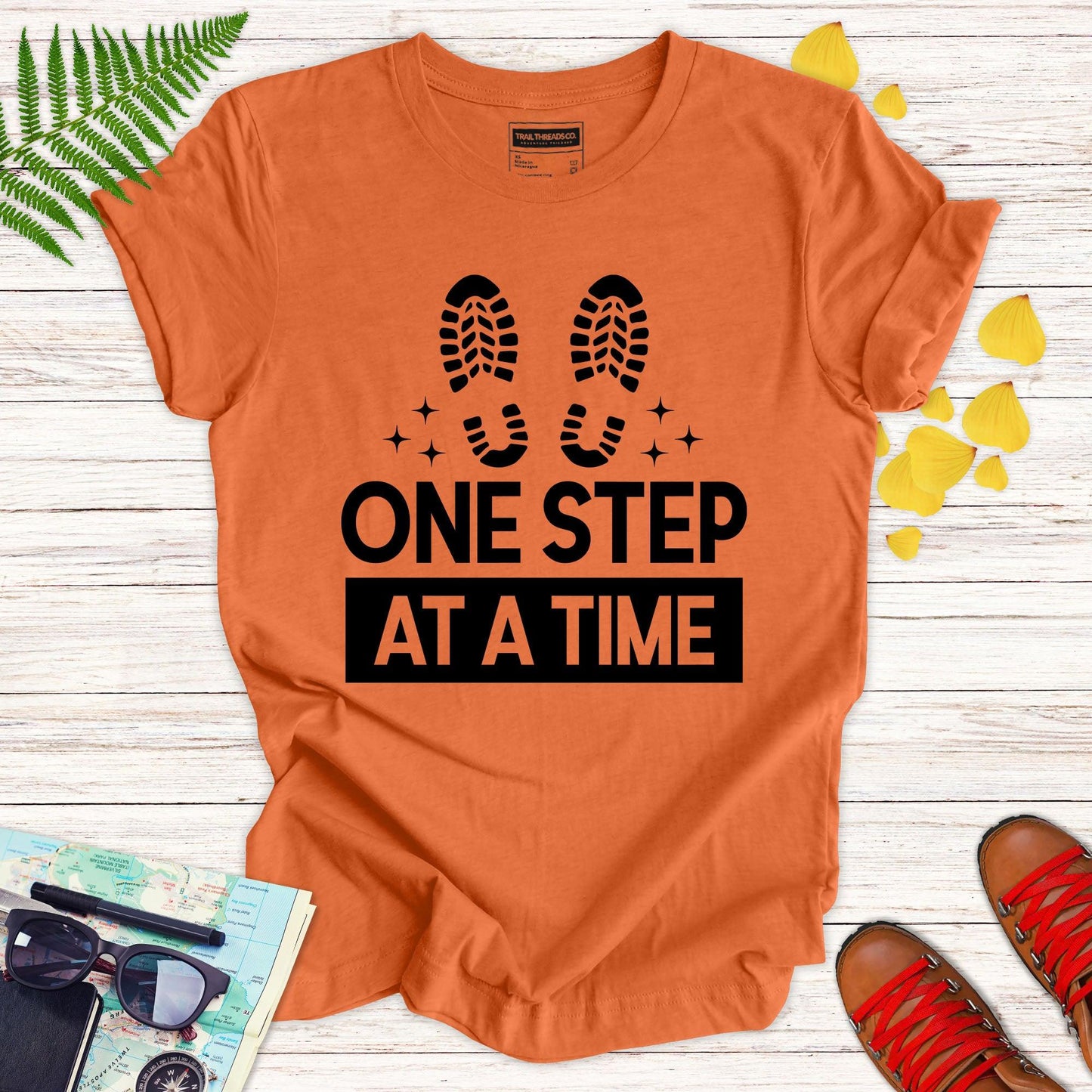 One Step at a Time T-shirt - Trail Threads Co. Limited