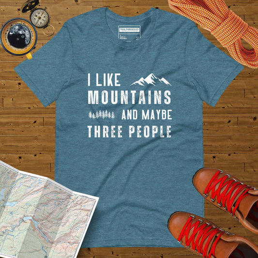 Mountains and Solitude Unisex Heather Tee