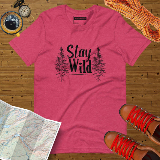 Stay Wild Unisex Heather Tee - Trail Threads Co. Limited