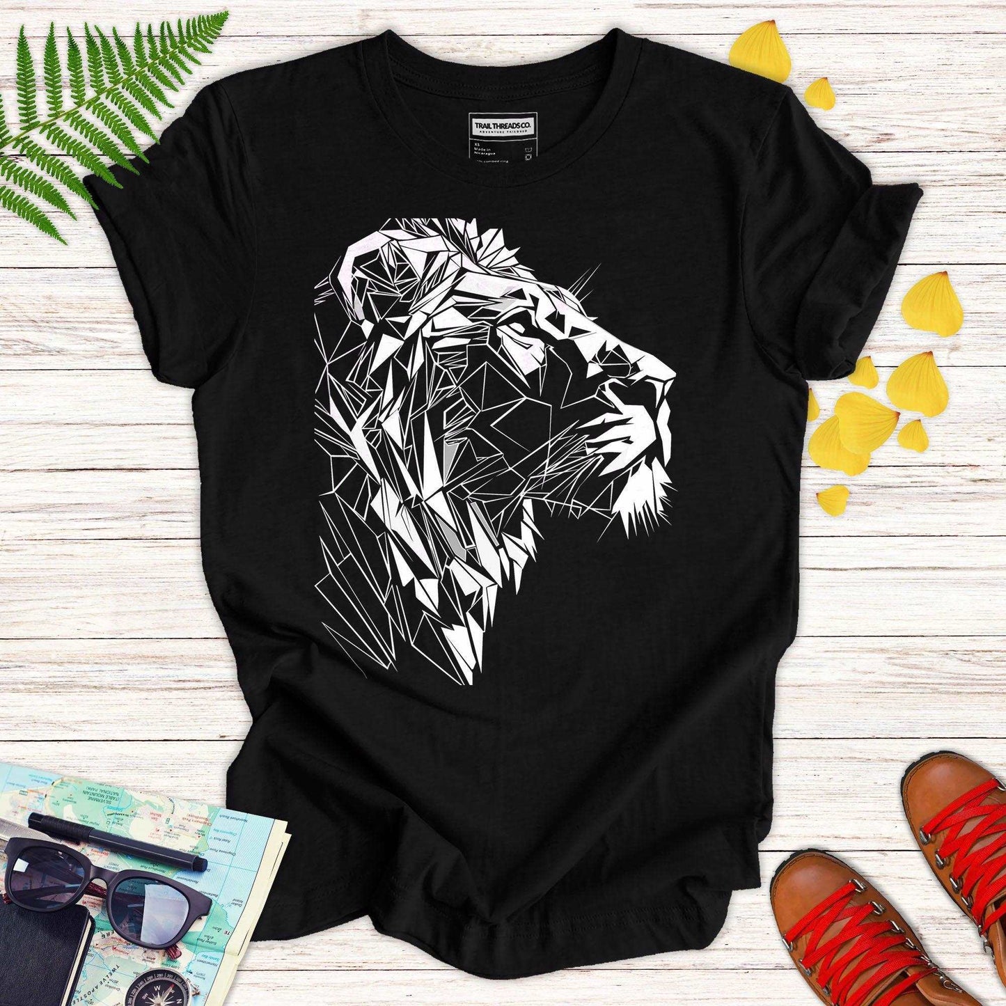 Wild Lion Art T-shirt - Trail Threads Co. Limited