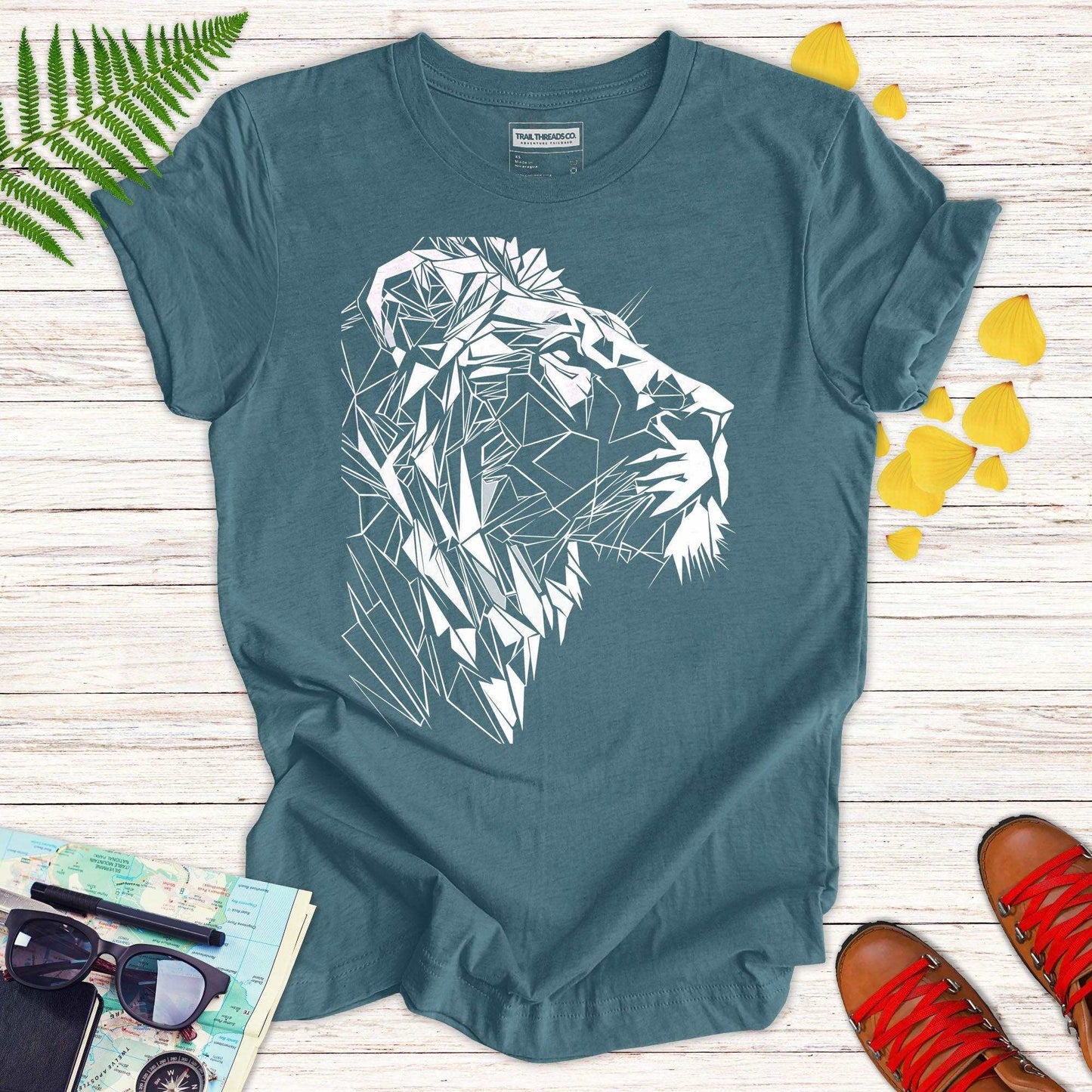 Wild Lion Art T-shirt - Trail Threads Co. Limited